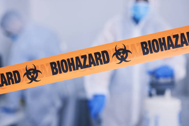 Professional Biohazard Cleanup technician working in High Bridge, WA